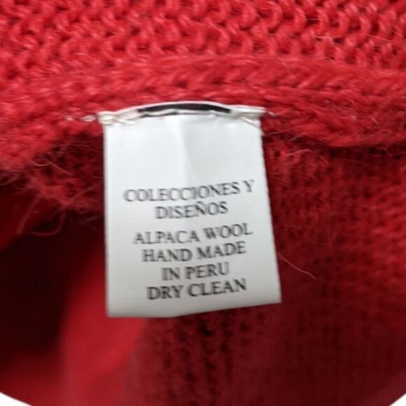 ALPACA CONNECTION 100% Alpaca Knit Zip Front Cardigan Sweater M - Picture 6 of 8